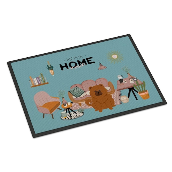 Carolines Treasures 18 x 27 in. Red Chow Chow Sweet Home Indoor or Outdoor Mat CK7987MAT - main